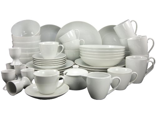 Creatable 187803 Kombiservice Luna, 50-teilig, wei&szlig;