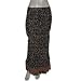DakshCraft Cotton Gypsy Skirt Long, Black