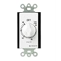 Intermatic FD60MWC 60-Minute Spring Loaded Wall Timer, White