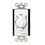 Intermatic FD60MWC 60-Minute Spring Loaded Wall Timer, White