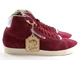 Diesel Dragon Zip High Top Burgundy Red Suede Casual Sneakers Fashion Men Shoes