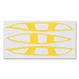 Cascade Pro7 Vent Cover Lacrosse Decal Set (Yellow)