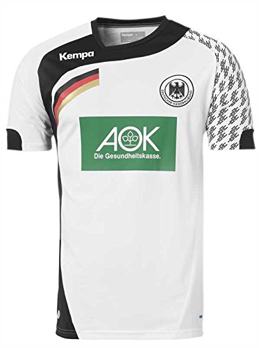 Kempa DHB TRIKOT weiss/schwarz/energy blau – L