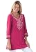 Plus Size Tunic, With Embroidered Kurta Applique