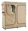 Honey-Can-Do WRD-01272 Double Door Storage Closet with Shoe Organizer, 60-Inch