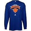 New York Knicks adidas Primary Logo Long Sleeve T-Shirt