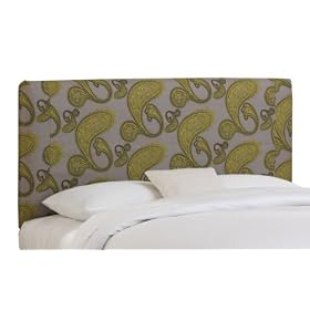 Skyline Furniture Lakeview Slipcover Queen Headboard Upholstered in Sweden Wheatgrass...