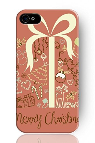 SPRAWL New Classic Charming Hard Plastic Snap on Slim Fit Cartoon Joyful Christmas Tree iPhone 5 5S Case Idea Holiday Gift