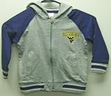 West Virginia Toddler Full Zip Hooded Fleece