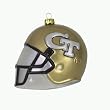 Georgia Tech Yellowjackets NCAA Glass Football Helmet Ornament (3)"