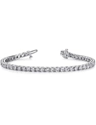 14k White Gold Diamond Tennis Bracelet, Best Quality Free Gift Box Satisfaction Guaranteed