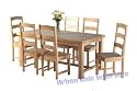 Light Oak Rectangular Dining Set with 6 Chairs