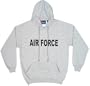 AIR FORCE - Heather Grey Hoodie Pullover Sweatshirt