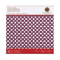 Martha Stewart Crafts - Valentine - 12 x 12 Die Cut Cardstock Pack
