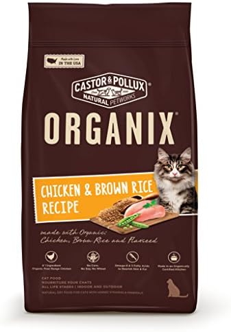 Organix Chicken & Brown Rice Recipe Dry Cat Food, 4-Pound