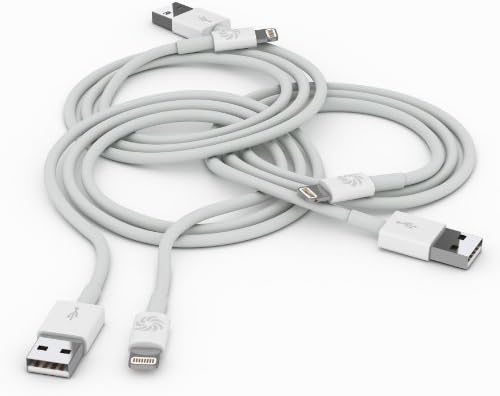 Vemotix 3 pcs per pack iPhone 5 cables 8 pin to USB Data Sync Charger cable for iPhone 5 5S 5C iPad mini iPod Touch (white)