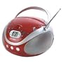 New Coby Electronics Port CD Player AM/FM Red