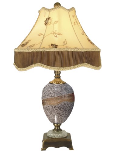 Dale Tiffany PG80332 Granite Stone Table Lamp, Antique Brass and Fabric Shade Reviews 415iosURJhL Dale Tiffany PG80332 Granite Stone Table Lamp, Antique Brass and Fabric Shade Reviews