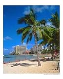 Kuhio Beach, Waikiki, Honolulu Scenic Photographic Poster Print by George Oze, 20x24