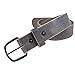 Bootlegger Leather Belt | Made in USA | Gray with Black Buckle - 40