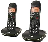 Doro - PHONEEASY100WDUONO - Téléphone sans fil Dect - Pack duo- Noir