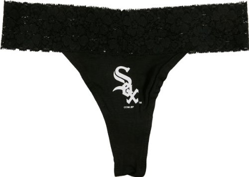 Chicago White Sox Women's Black Super Soft Thong