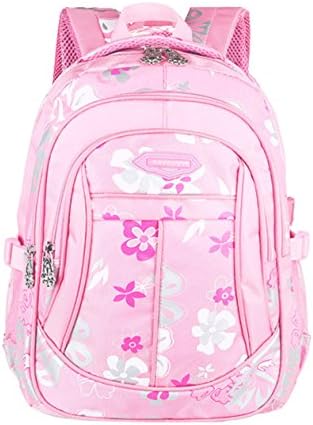 Romantic Walker Kids' Cute Floral Pattern School Backpack Two Sizes for Primary School 1-6 Grade (Small, Pink)