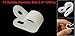 uxcell R Design Nylon Cable Clamp Wire Organizer 100 Pcs White