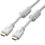 ELECOM HDMI�P�[�u�� �t�F���C�g�R�A 5.0m �z���C�g DH-HD13AN50WH