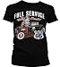 Route 66 Hot Rod Juniors T-shirt, Full Service With A Smile Waitress Design Juniors Shirt