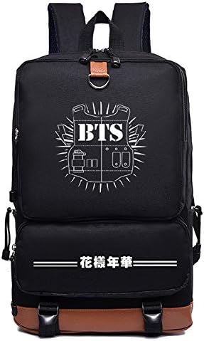 Casual Bangtan Boys Travel Backpack BTS Shoulder Backpack School Backpack Book Bag