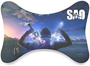 Custom Sword Art Online Memory Foam Plush Velour Neck Pillow with Adjustable Strap Stitch (Only One)