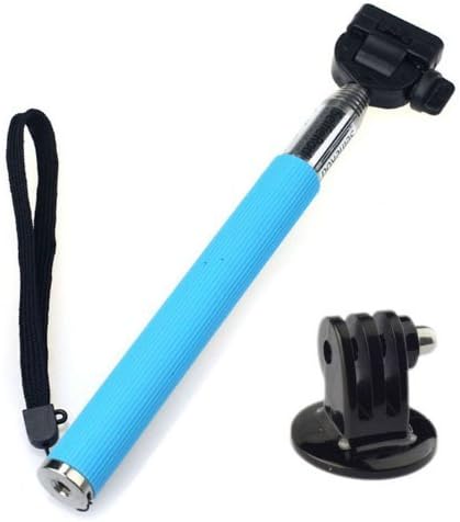UrDressing® Extendable Telescopic Handheld Pole Arm Monopod with Tripod Adapter for Gopro HD Hero 3+/Hero 3/Hero 2/Hero 1 Digital Camera enable self-service photographs, Blue