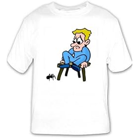 T-shirt with man, spider, humans, human, body, individuals, people, individual, arachnophobia, fear, persons, person, black
