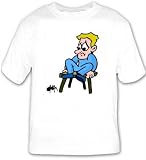  : T-shirt with man, spider, humans, human, body, individuals, people, individual, arachnophobia, fear, persons, person, black