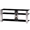Sonorous PL3400 Black Glass and Inox Aluminium Stand for TV Sizes  upto 42inch