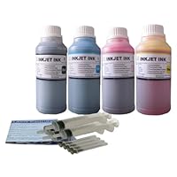 ND TM Brand Dinsink 4X250ML HP 564 564XL refill ink kit for Photosmart 5520 5510 5515 6510 7510 7515. The item comes with detail refill instruction