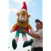 BIG 36" STUFFED ELF SANTA'S HELPER - ADORABLE GIANT CHRISTMAS HOLIDAY STUFFED ANIMAL PLUSH TOY DISPLAY - WEARS RED SANTA HAT AND VEST - GREAT FOR HOME OR BUSINESS HOLIDAY DISPLAY OR GIFT - AMERICAN MADE IN THE USA AMERICA
