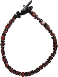 Sexy Samurai: Men's 9" Beaded Bracelet - Sea Shell & Jasper - Fits up to 8.5 Inch Wrists