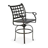Winston Sea Villa Cast Aluminum Swivel Bar Stool Patio Chair