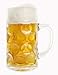 Stolzle 0.5 Liter Dimpled Glass Beer Stein