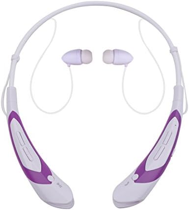 Bluetooth Headsets Joysounds, Headphones Earphone Wireless Hands-free Headset with Microphone for Apple iPhone iPad iPod Samsung Android Smart Phones And Other Bluetooth Device (760 white purple)