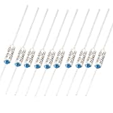 uxcellクッカーサーマルリンク　 240度 10A 250V 10個入り 1.3 x 0.4cm (長さ * 深さ)　メタル＆ナイロン＆電子部品