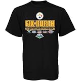 Pittsburgh Steelers Super Bowl XLIII Champions Black Six-Burgh T-shirt