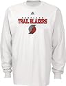 Portland Trail Blazers Adidas True Logo Long Sleeve T-Shirt