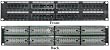 CAT-5 E Patch Panel, Horizontal, 110 Type, 48 Port, 19" Rackmount