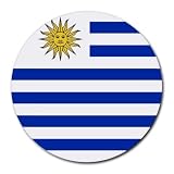 Uruguay Flag Round Mouse Pad