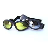 Button Front Round Strap Back Goggle - G1010, Available in two color schemes