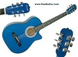 New Blue Acoustic Guitar 38inch Cutaway Design