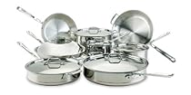 Hot Sale All-Clad 60090 Copper Core 5-Ply Bonded Dishwasher Safe 14-Piece Cookware Set, Silver